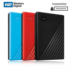 Портативный внешний жесткий диск WD My Passport Ultra Blue емкостью 2 ТБ с интерфейсом USB-C
